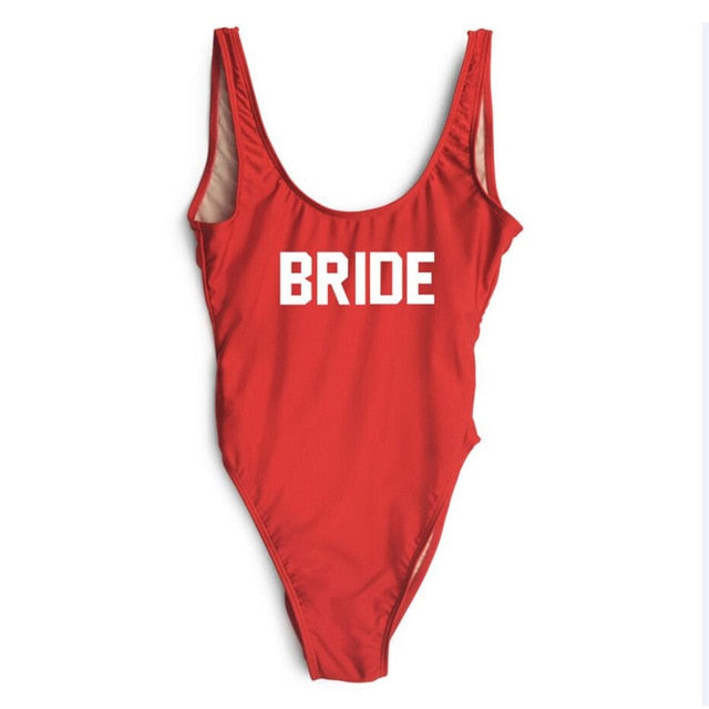 Swimsuit One Piece BRIDE - various colours