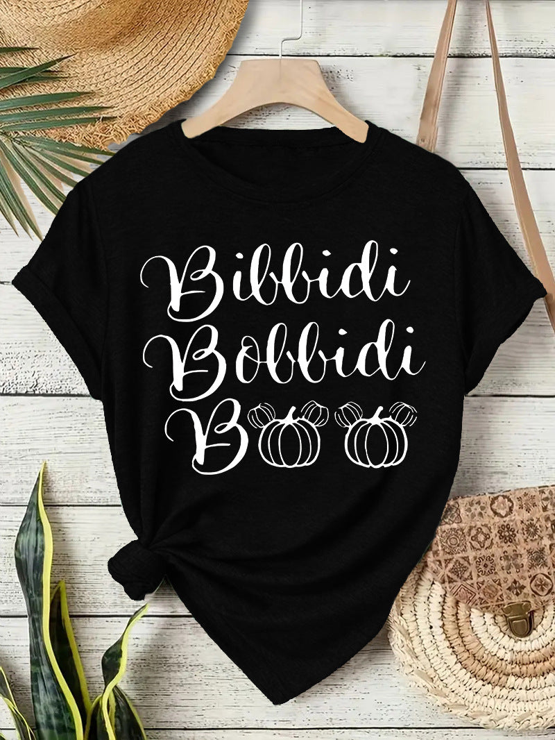 Halloween Slogan T Shirt - Bibbidi Bobbidi Boo