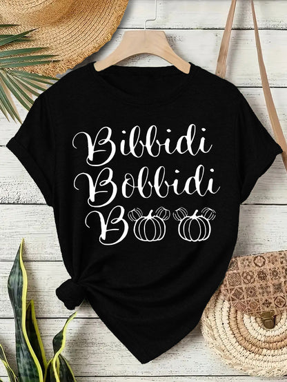 Halloween Slogan T Shirt - Bibbidi Bobbidi Boo