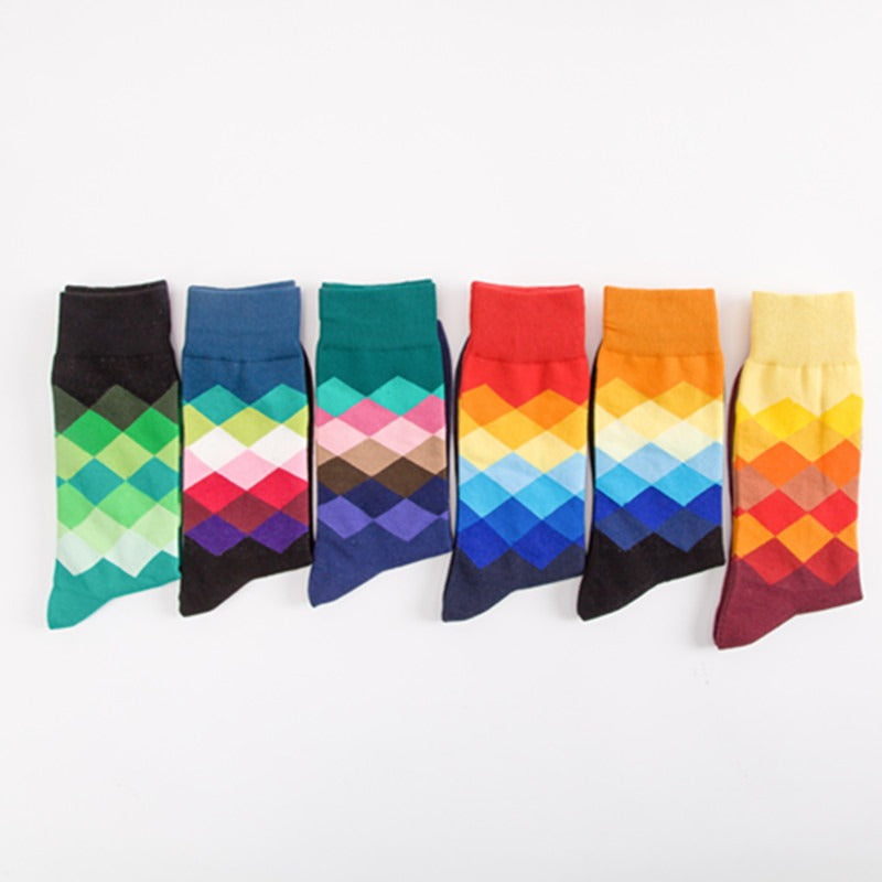 Socks - Argyle Print