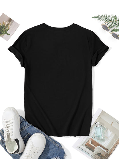 Woman's Christmas T-Shirt - Merry Santa Hat