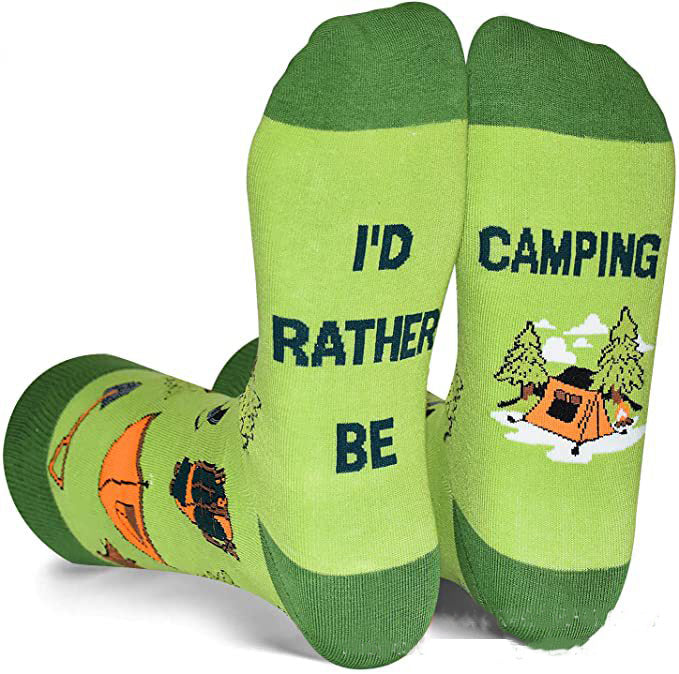 Socks - I'D RATHER BE Slogan