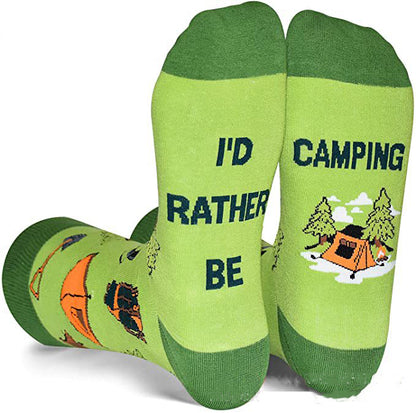 Socks - I'D RATHER BE Slogan