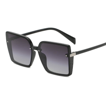 Ladies Retro Square Frame Sunglasses