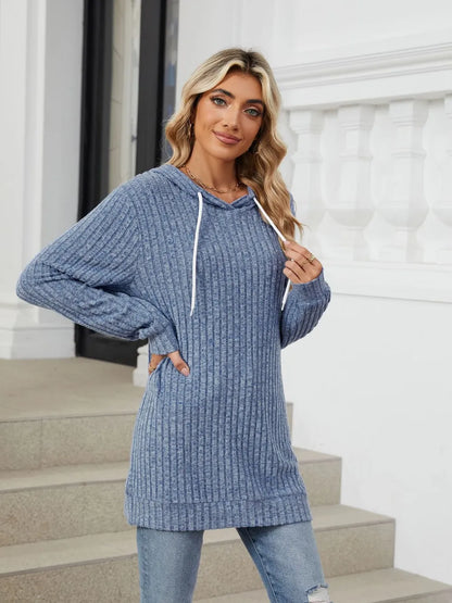 Women's Hoodie - Ribbed - Various Colours