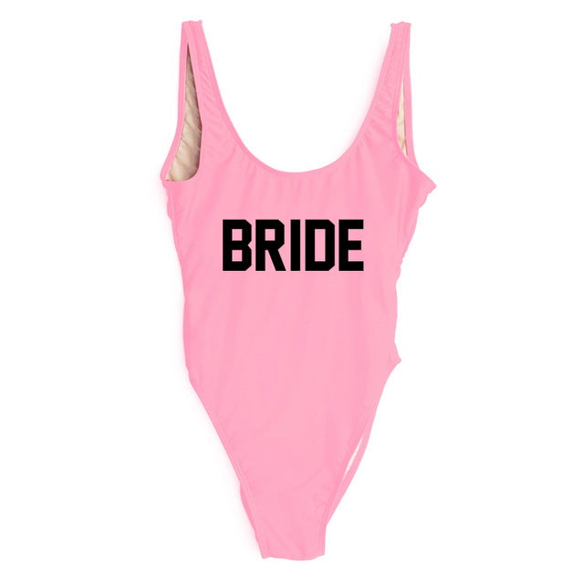Swimsuit One Piece BRIDE - various colours