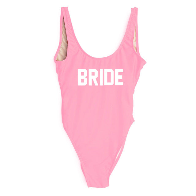 Swimsuit One Piece BRIDE - various colours