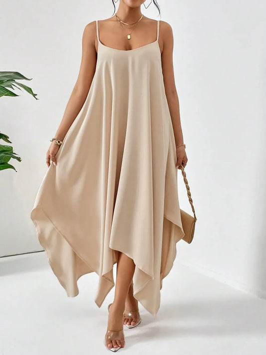 Ladies Summer Dress - Scoop Neck Cami Style