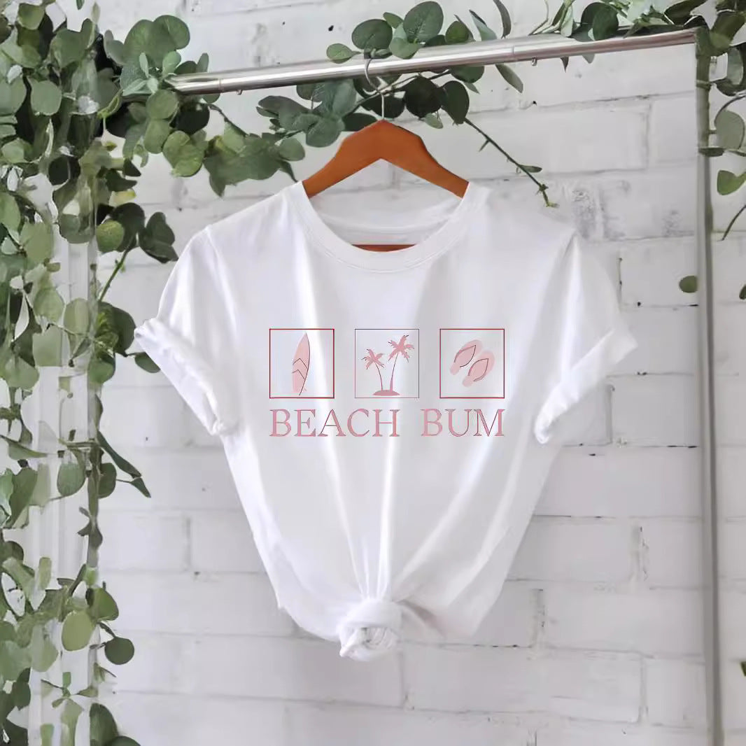 Slogan T Shirt - Beach Bum