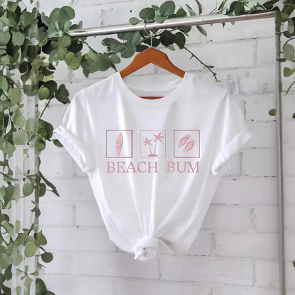 Slogan T Shirt - Beach Bum