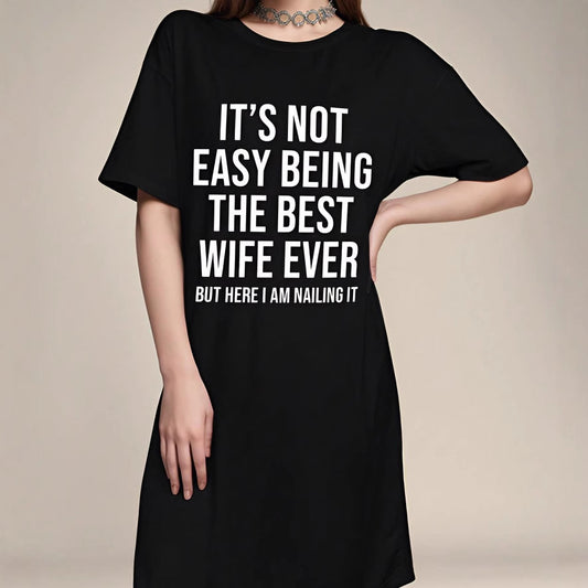 Women Nightdress Sleepwear - Best Wife Ever