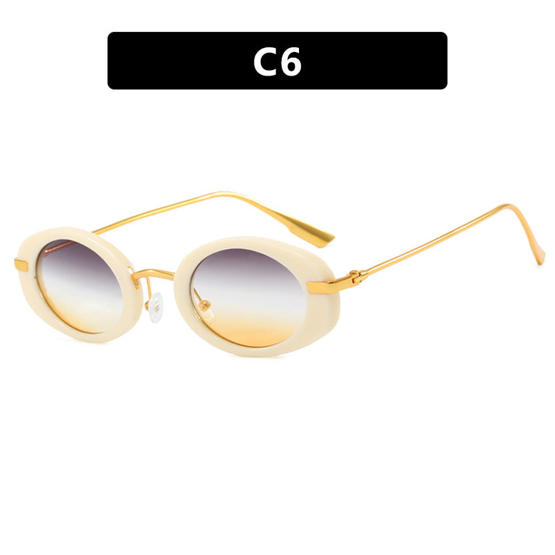 Ladies Small Frame Oval Sunglasses - various colours