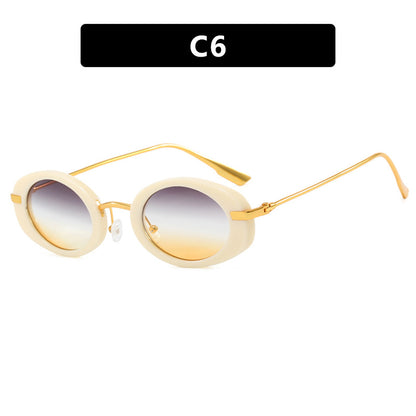 Ladies Small Frame Oval Sunglasses - various colours