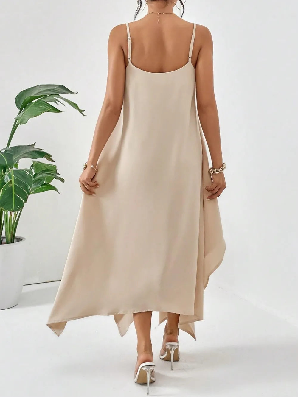 Ladies Summer Dress - Scoop Neck Cami Style
