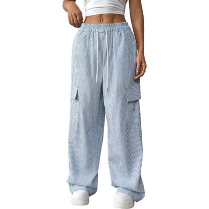 Women's Casual Cargo Pocket Trousers