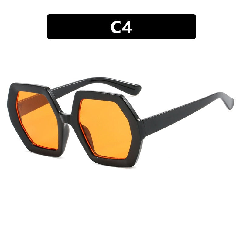 Ladies Polygon Sunglasses Anti-UV - various colours