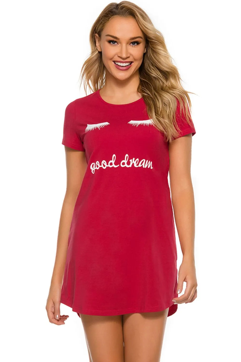 Ladie's Slogan Nightdress Pyjama