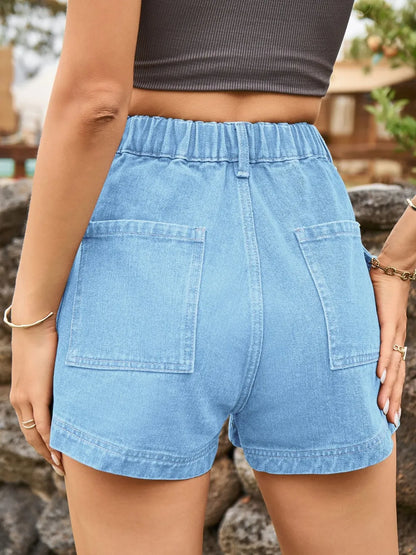 Women's High Waist Denim Shorts
