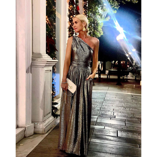 Women's Christmas Party Dress Off-The-Shoulder Sequin - Various Colours