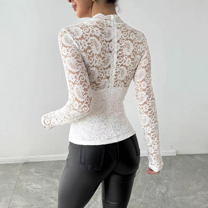 Women's Lace Long Sleeve Top