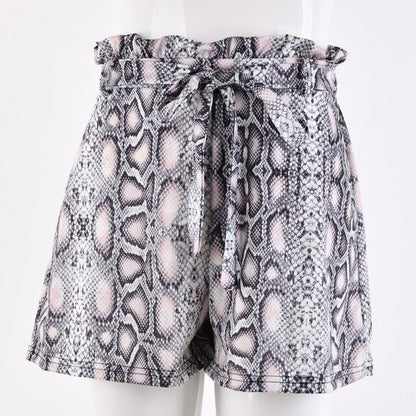 Women's Snake Print Shorts