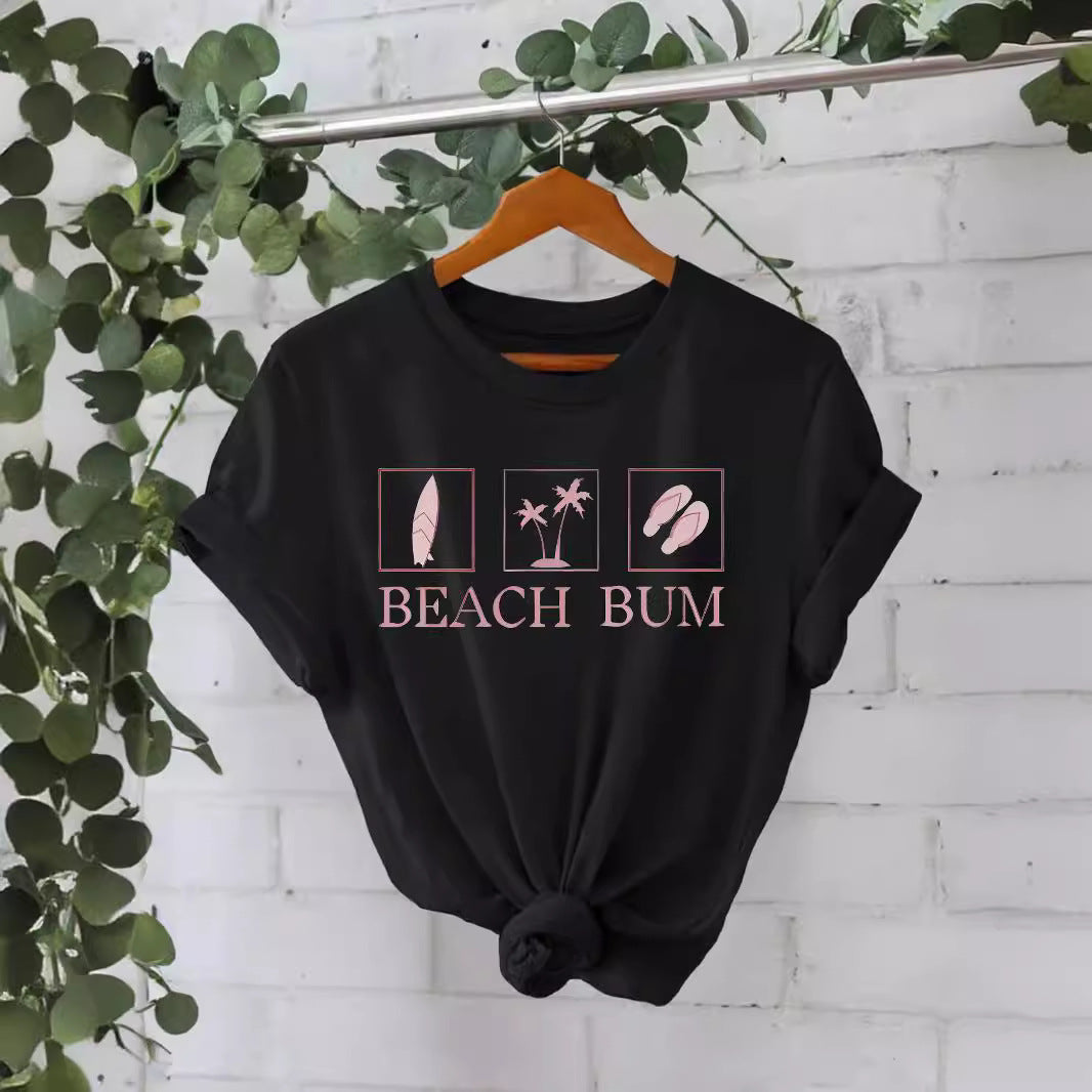 Slogan T Shirt - Beach Bum
