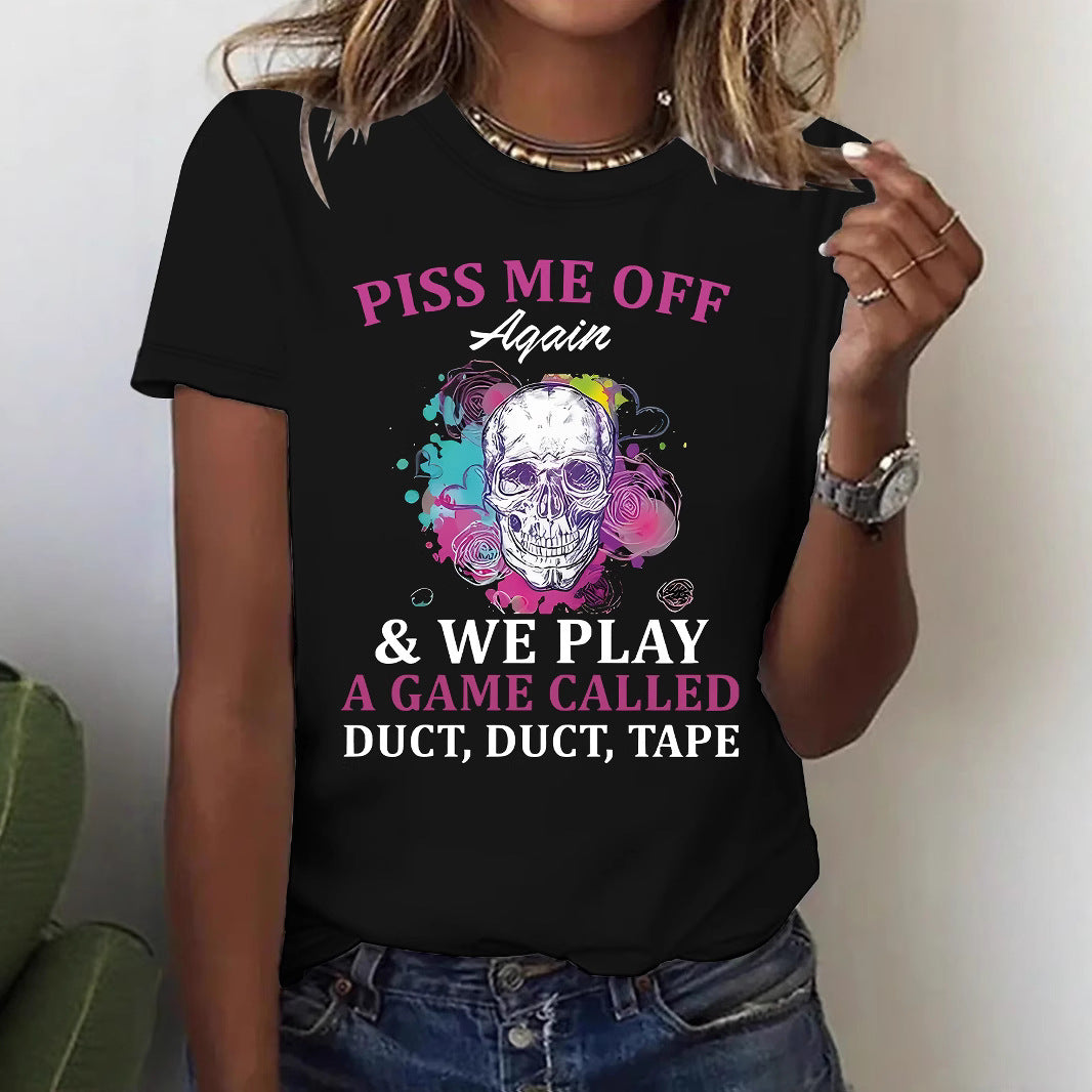 Slogan Halloween T Shirt - Duct Duct Tape