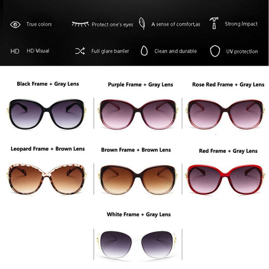 Ladies Oval Frame Sunglasses - various colours