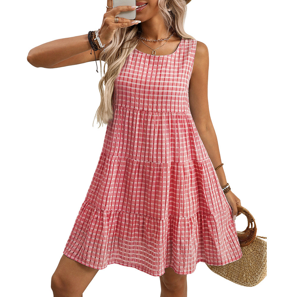 Women's Plaid Summer Dress