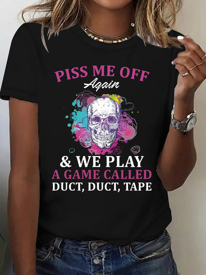 Slogan Halloween T Shirt - Duct Duct Tape