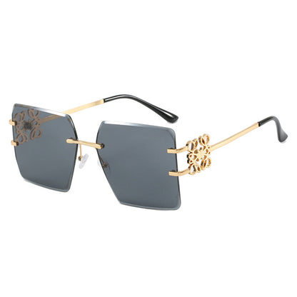 Ladies Square Frameless Sunglasses - various colours