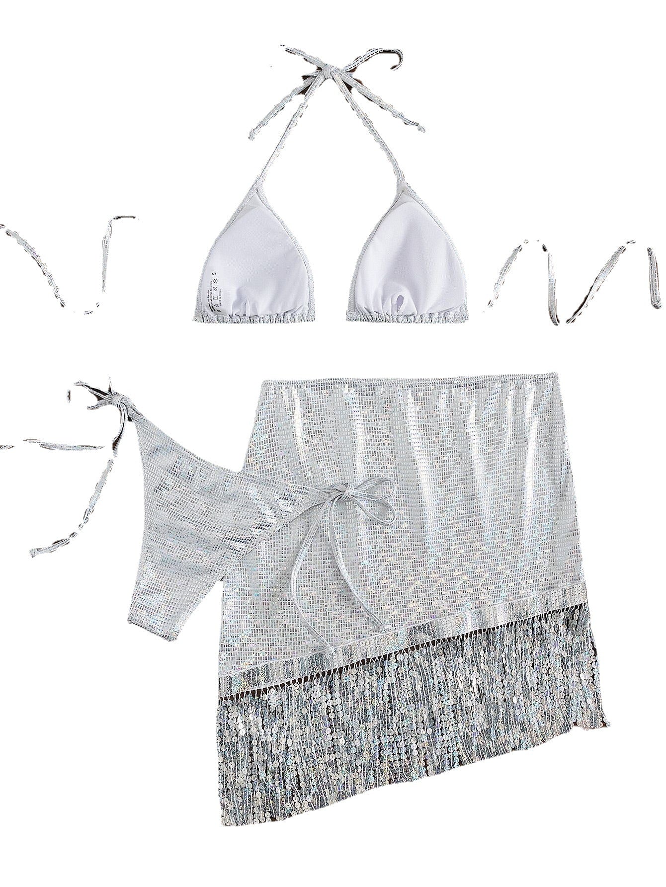 Bikini Two Piece Set and Cover Up Skirt