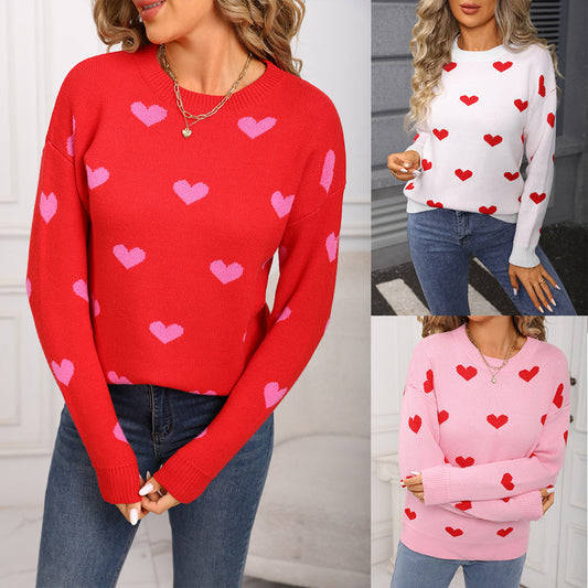 Valentines Inspired Jumper - Heart Print