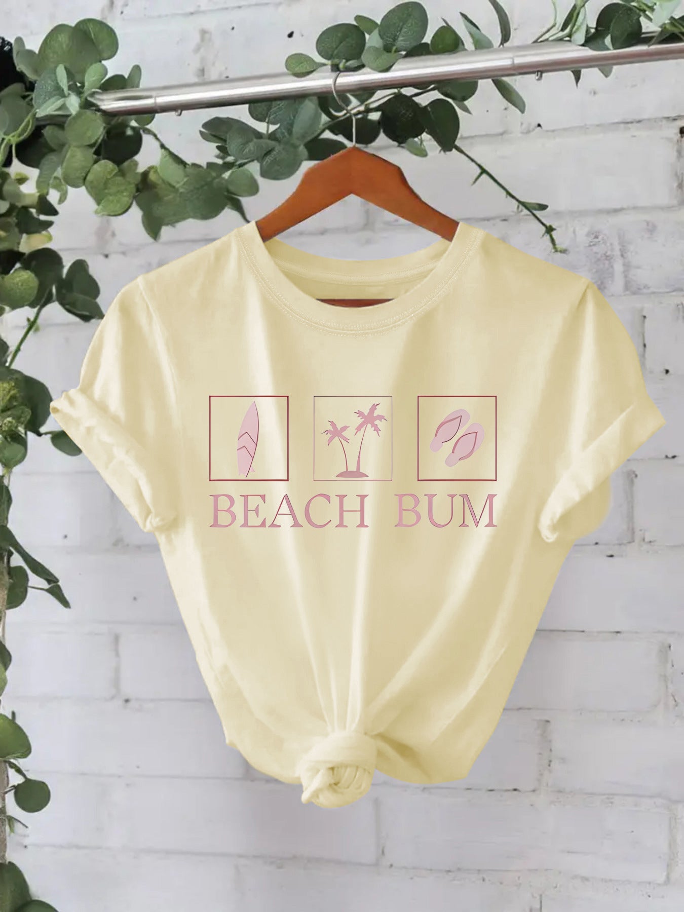 Slogan T Shirt - Beach Bum