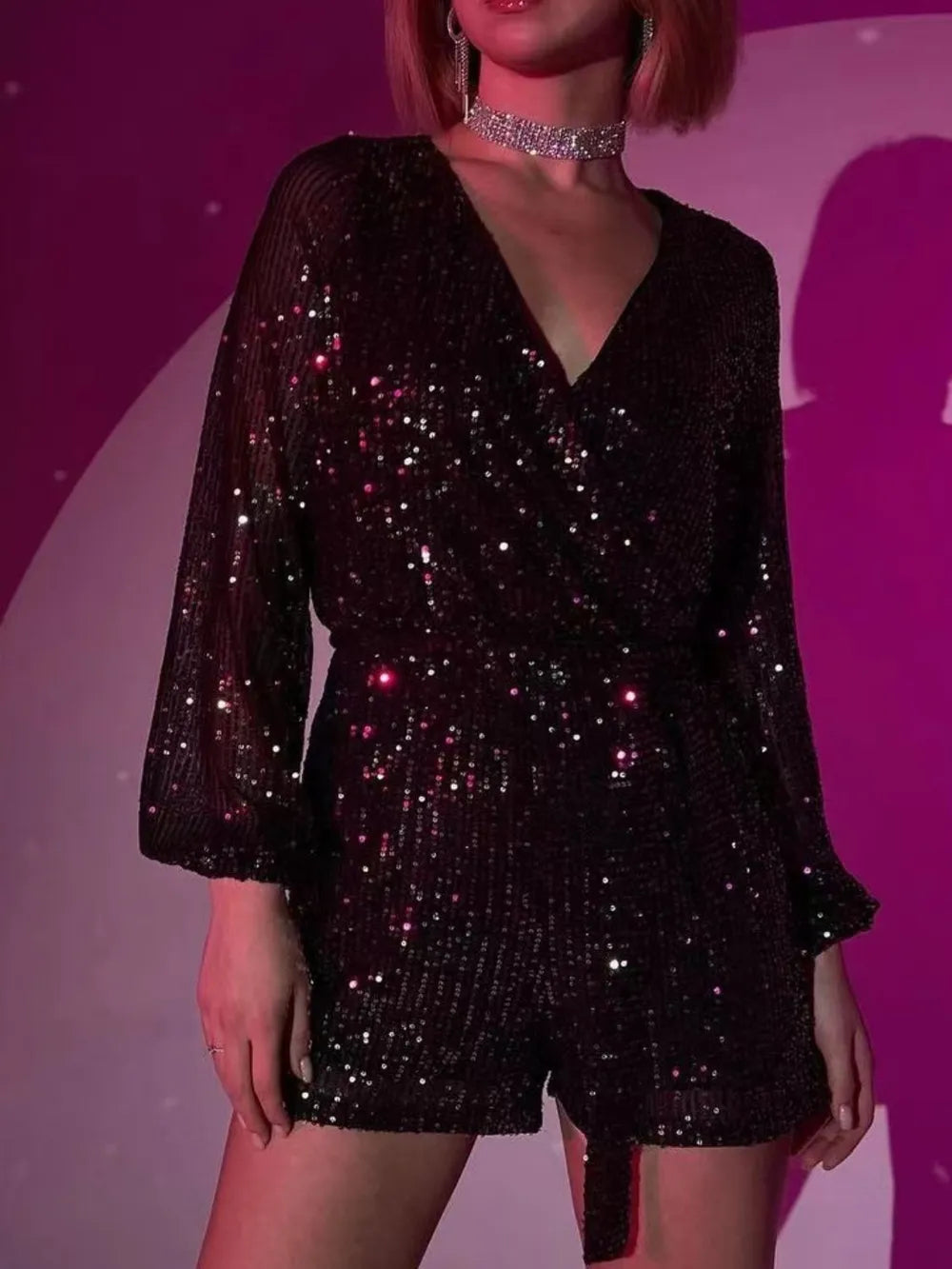 Women's Sequin Romper Playsuit - various colours