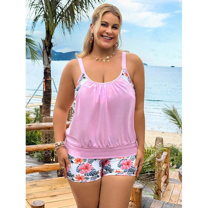 Women's Two Piece Swimsuit Set - Vest & Short