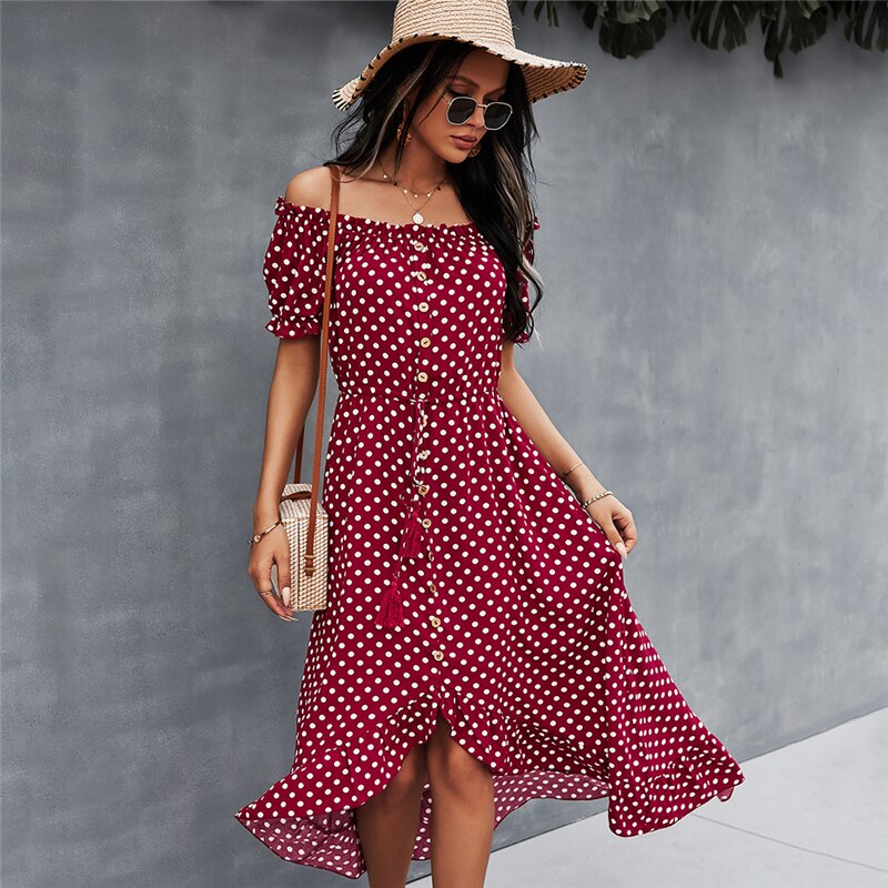 Women's Polka Dot Summer Dress