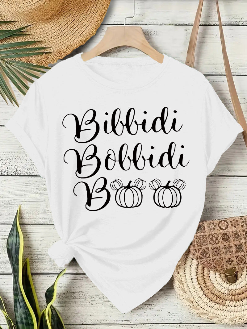 Halloween Slogan T Shirt - Bibbidi Bobbidi Boo
