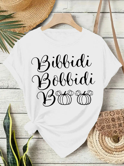 Halloween Slogan T Shirt - Bibbidi Bobbidi Boo
