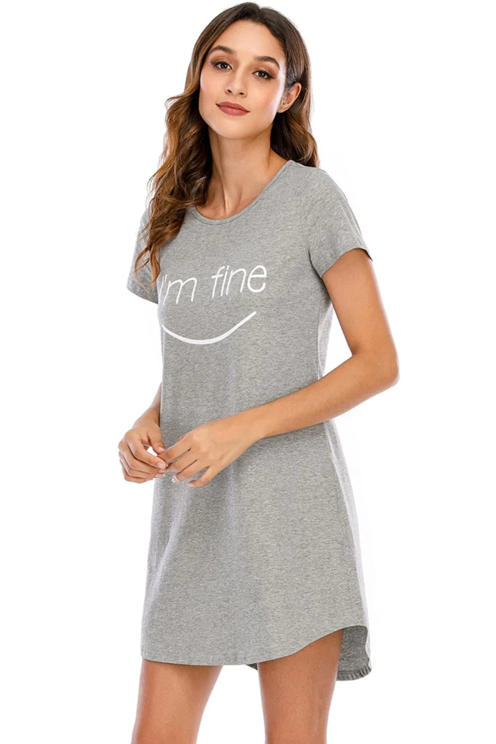 Ladie's Slogan Nightdress Pyjama