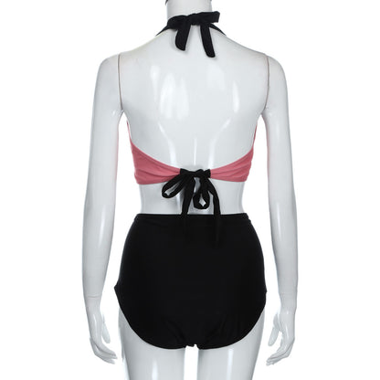 Bikini Two Piece Top & High Waist Bottom