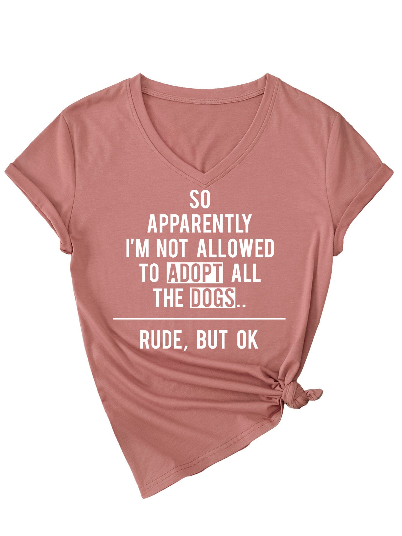 Slogan Tee - Adopt the Dogs - various colours