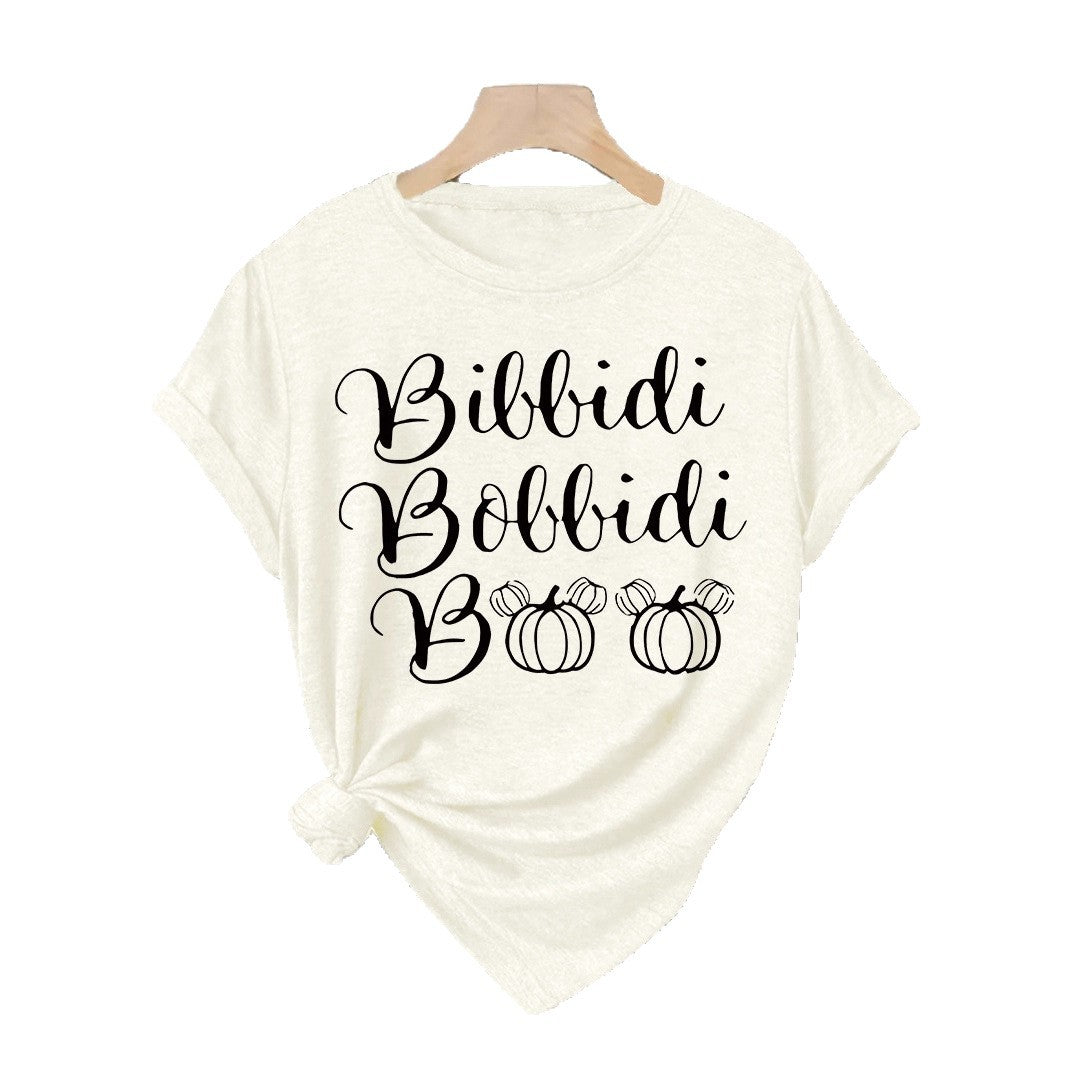 Halloween Slogan T Shirt - Bibbidi Bobbidi Boo
