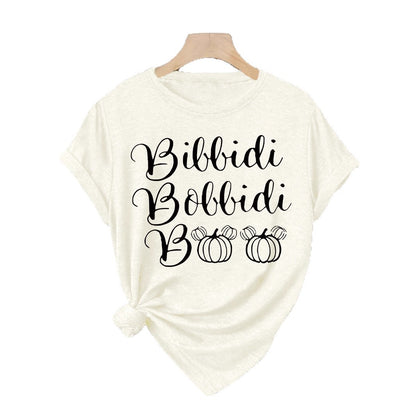 Halloween Slogan T Shirt - Bibbidi Bobbidi Boo