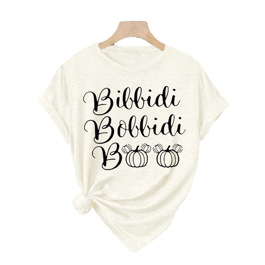 Halloween Slogan T Shirt - Bibbidi Bobbidi Boo