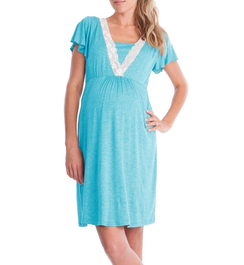 Ladies Maternity Breastfeeding Dress - Mum To Be - Pregnancy