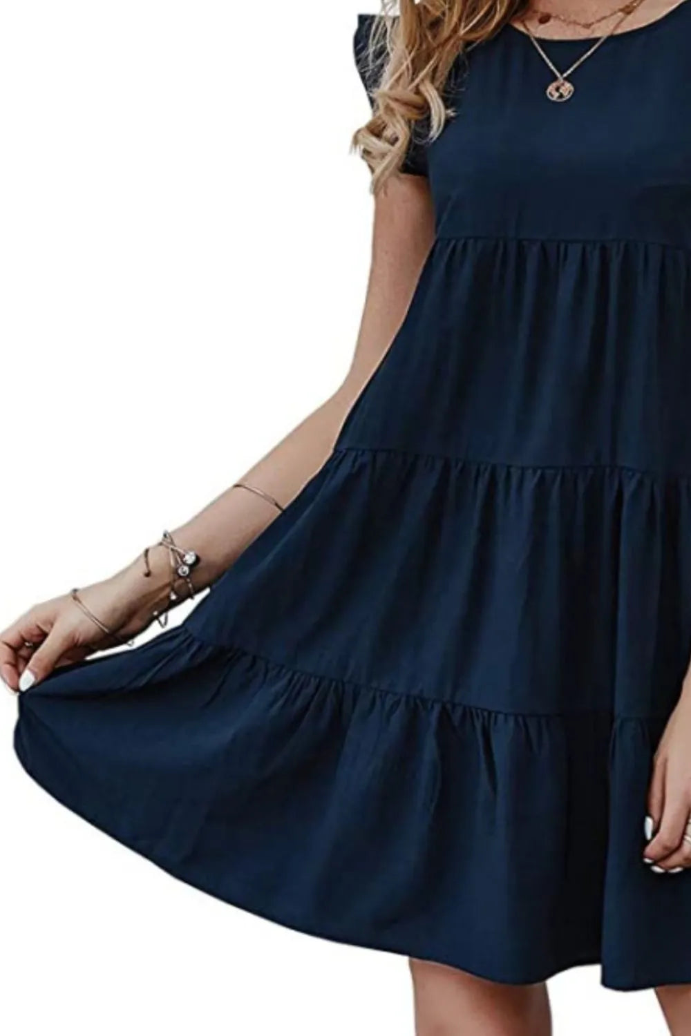 Women's Cap Sleeve Mini Dress