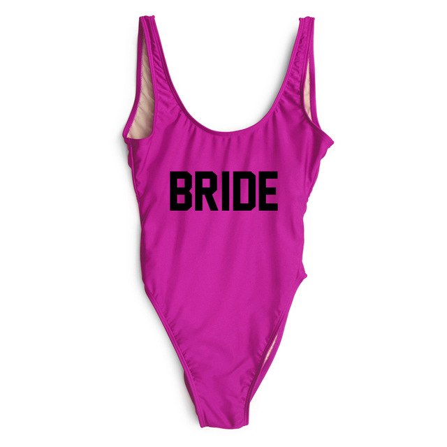 Swimsuit One Piece BRIDE - various colours