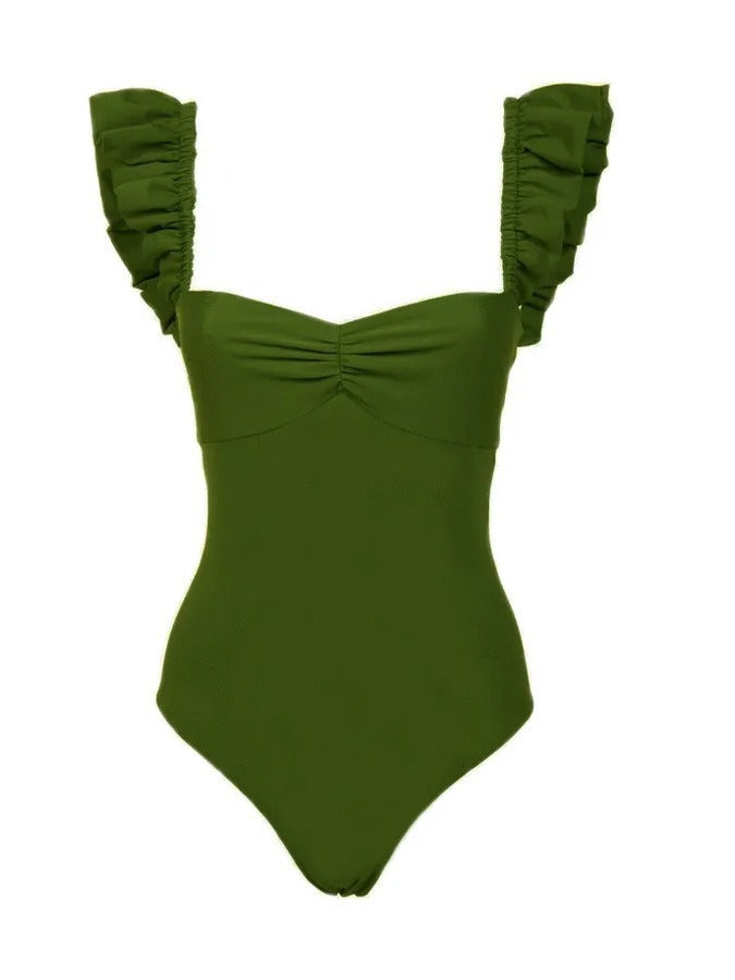 Swimsuit and Matching Cover Up Skirt