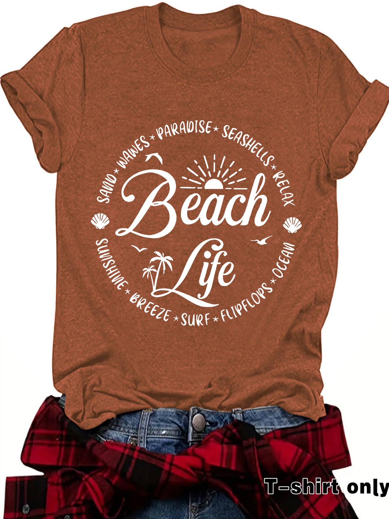 Slogan T Shirt - Beach Life